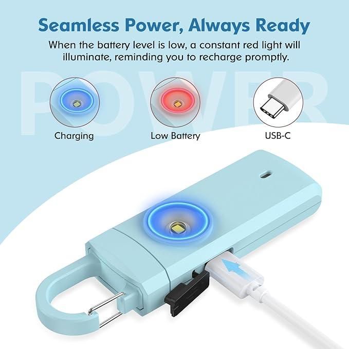 Rechargeable Personal Safety Alarm for Women